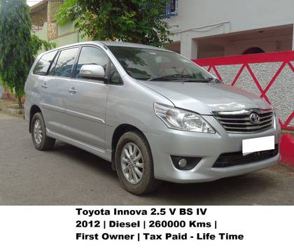 Toyota Innova 2.5 VX (Diesel) 7 Seater Toyota Innova 2.5 VX (Diesel) 7 Seater