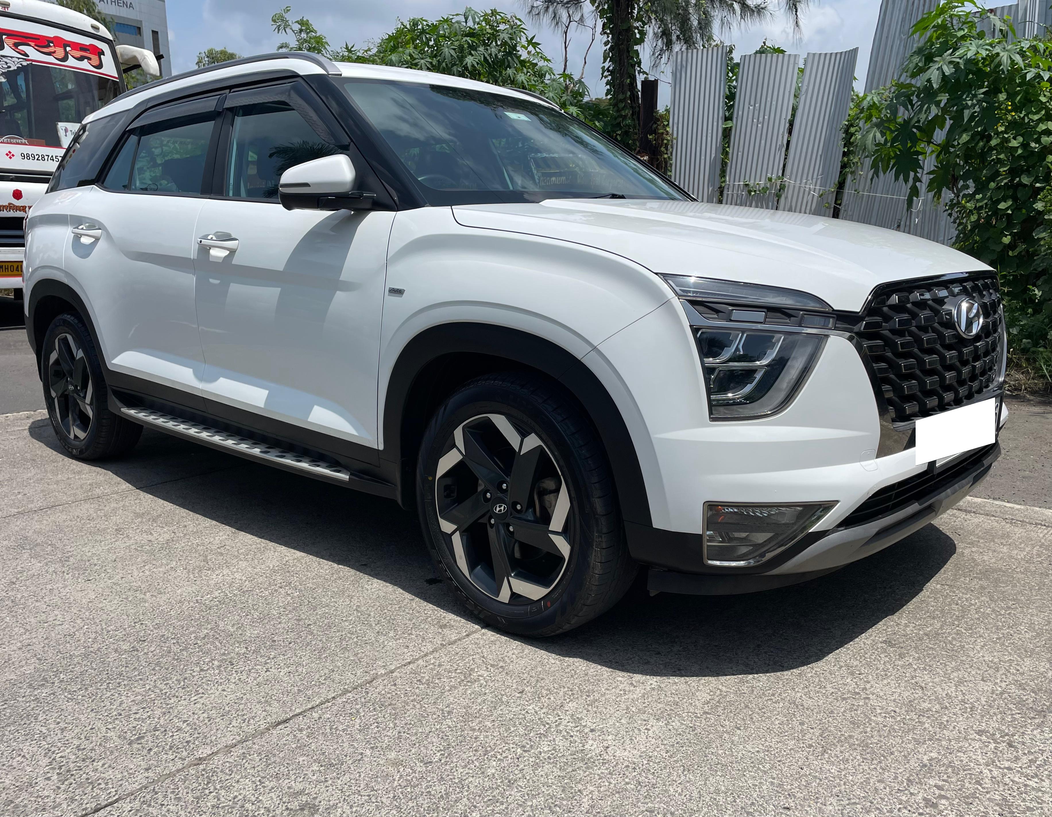 Used Hyundai Alcazar Platinum (O) Diesel AT Car in Mumbai, 2023 Model ...