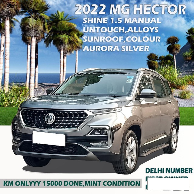 Second-hand 2022 MG Hector Shine MT for sale in New Delhi-14