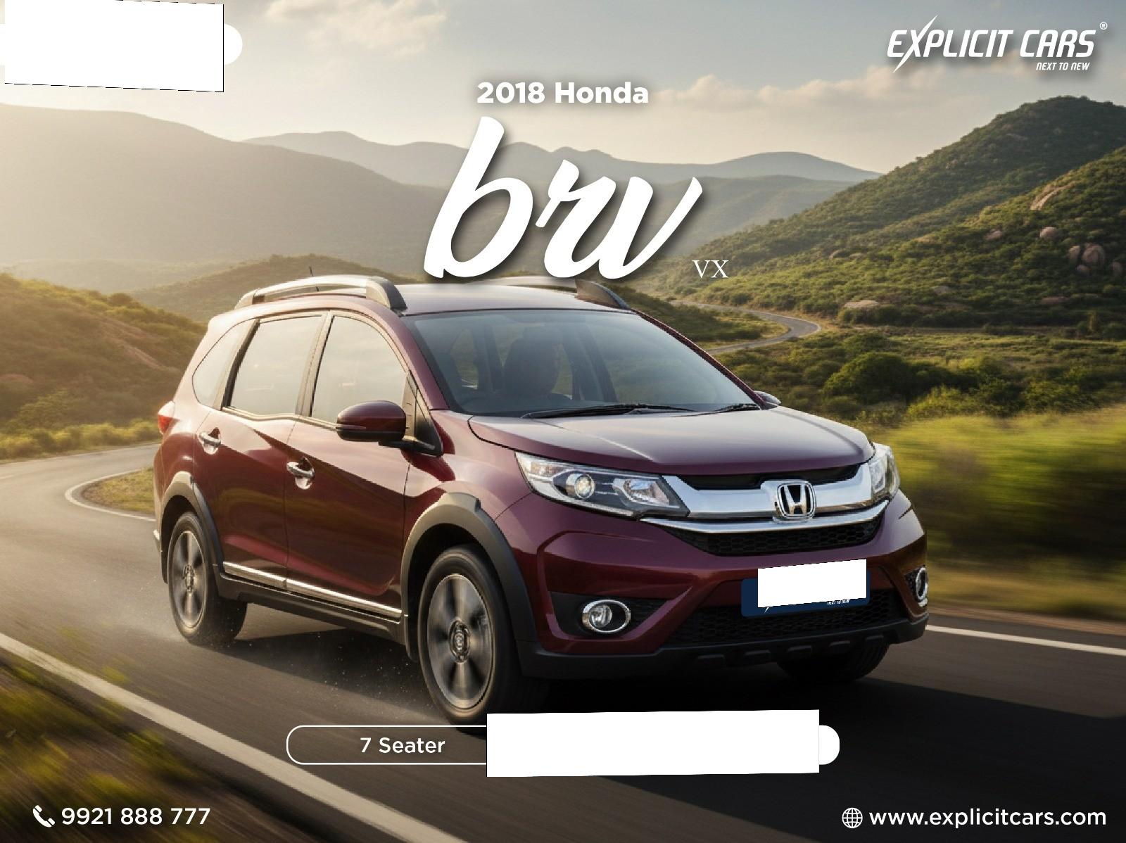 Buy Used Honda BR-V i-VTEC VX MT of 2018 model @ 5,65,000 INR in Kolkata -  5080265 - ZigWheels.com
