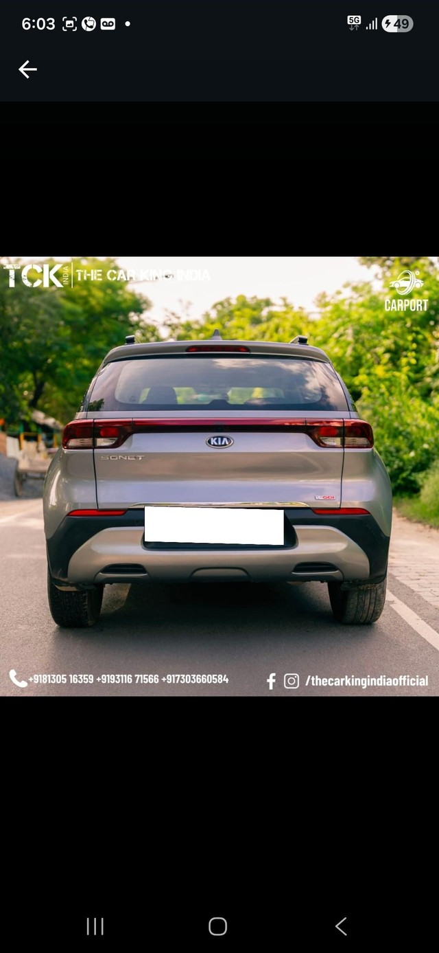 Kia Sonet HTK Plus BSVI Second-hand 2020 Kia Sonet HTK Plus BSVI for sale in New Delhi-1