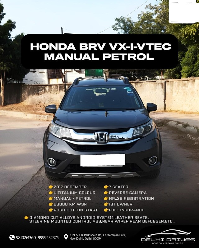 Second-hand 2017 Honda BR-V i-VTEC VX MT for sale in New Delhi-4