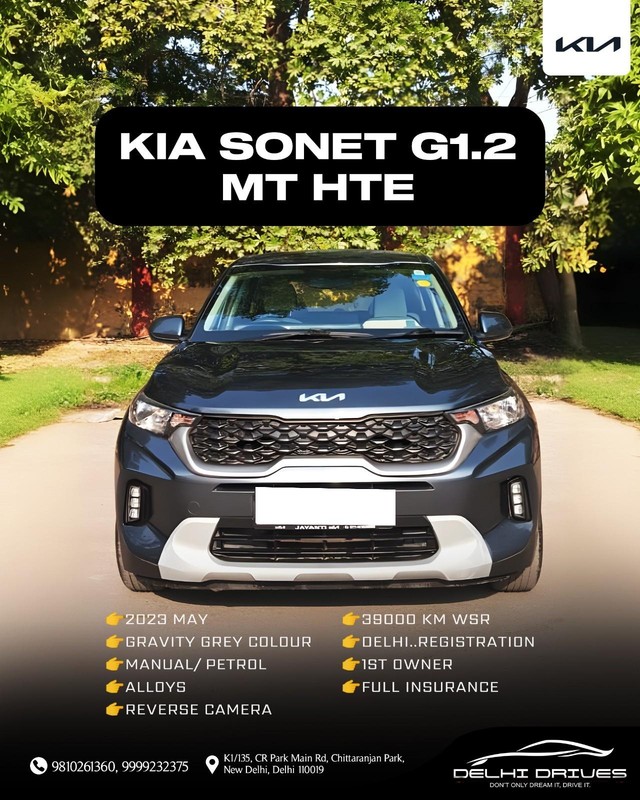 Kia Sonet HTK Second-hand 2023 Kia Sonet HTK for sale in New Delhi-0