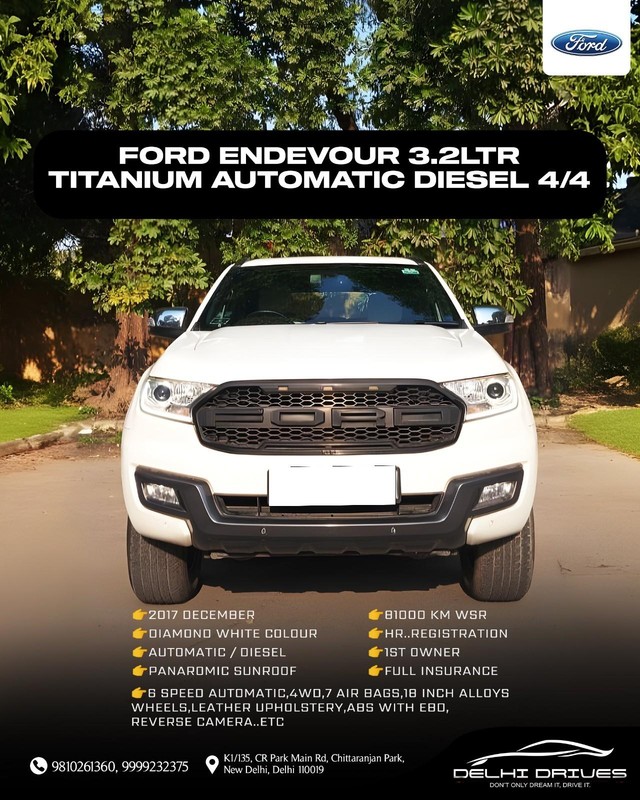 Ford Endeavour 3.2 Titanium AT 4X4 Second-hand 2017 Ford Endeavour 3.2 Titanium AT 4X4 for sale in New Delhi-0