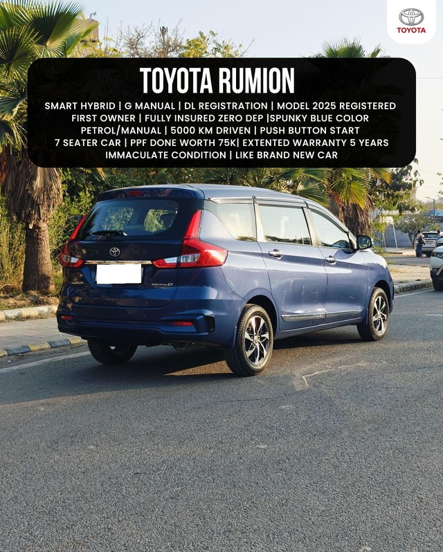 Toyota Rumion G Second-hand 2025 Toyota Rumion G for sale in New Delhi-17