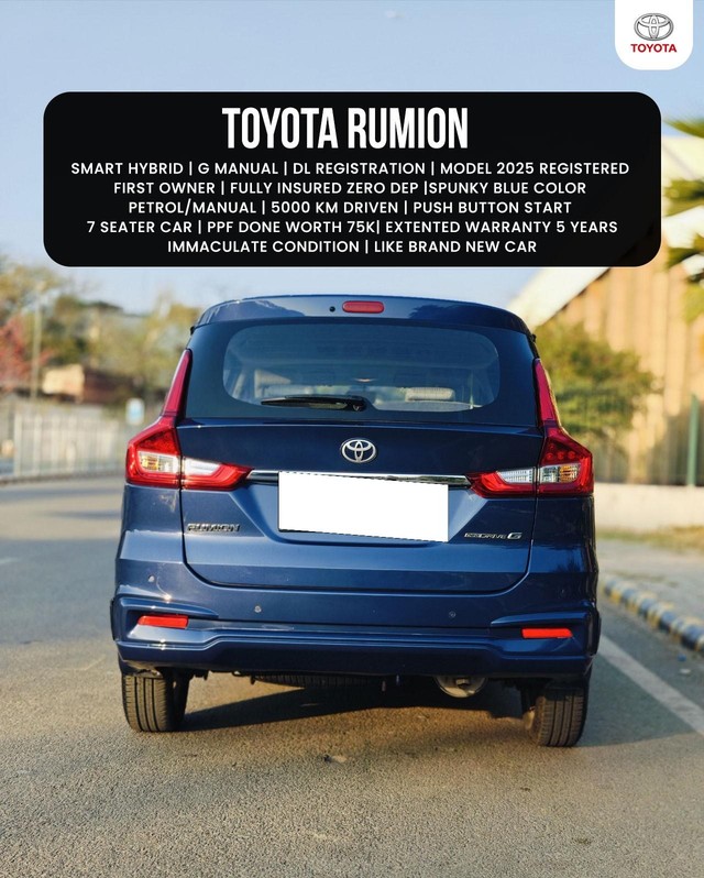 Toyota Rumion G Second-hand 2025 Toyota Rumion G for sale in New Delhi-18