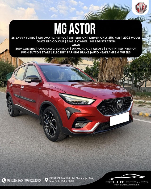 Second-hand 2022 MG Astor Savvy Turbo AT BSVI for sale in New Delhi-0