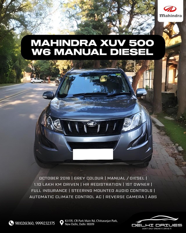 Second-hand 2016 Mahindra XUV500 W6 2WD for sale in New Delhi-0