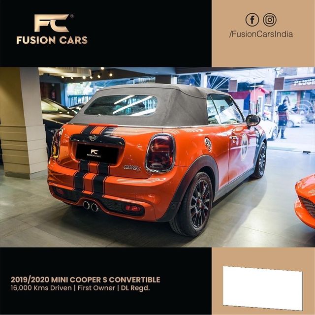 Second-hand 2019 Mini Cooper Convertible S for sale in New Delhi