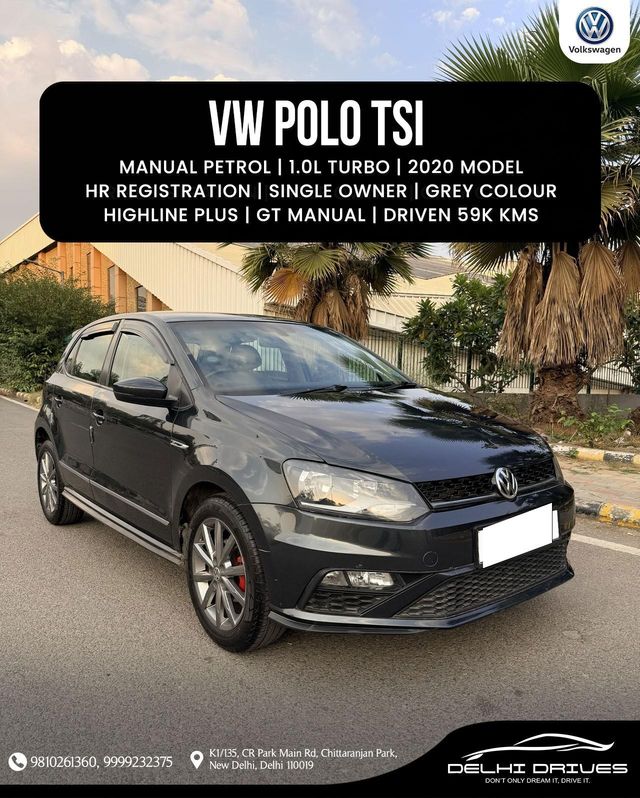 Volkswagen Polo 1.0 TSI Highline Plus Second-hand 2020 Volkswagen Polo 1.0 TSI Highline Plus for sale in New Delhi