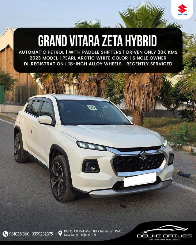 Maruti Suzuki Grand Vitara Zeta AT Second-hand 2023 Maruti Suzuki Grand Vitara Zeta AT for sale in New Delhi