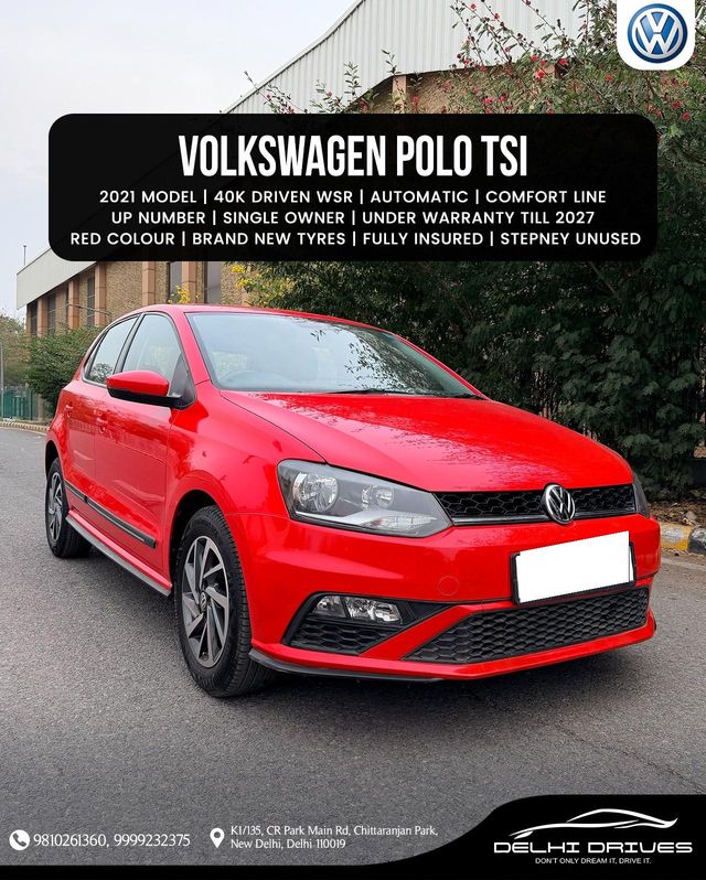 Volkswagen Polo GT 1.0 TSI Second-hand 2021 Volkswagen Polo GT 1.0 TSI for sale in New Delhi