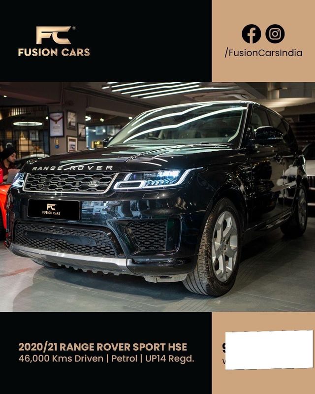 Second-hand 2020 Land Rover Range Rover Sport 2.0 Petrol HSE for sale in New Delhi