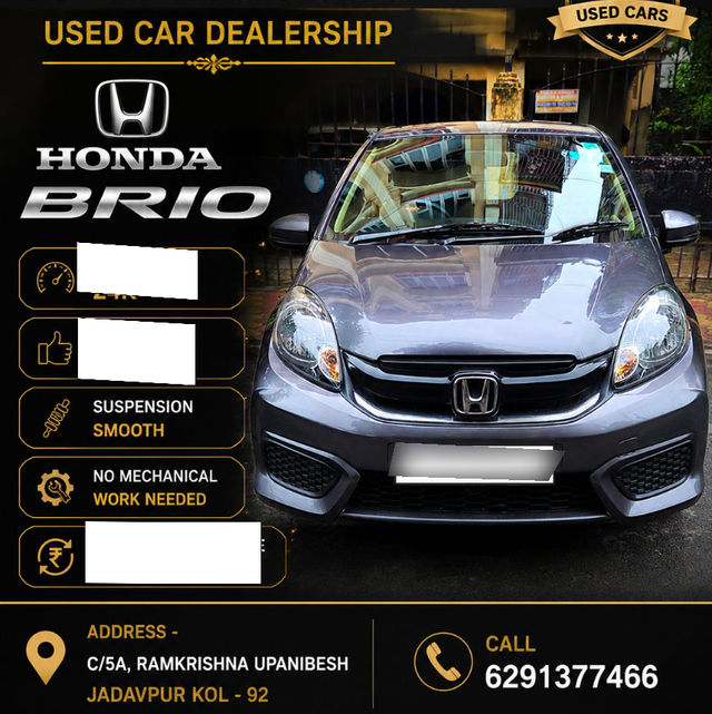 Honda Brio 1.2 S Option MT Second-hand 2018 Honda Brio 1.2 S Option MT for sale in Kolkata