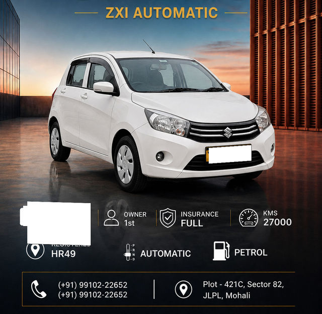 Maruti Suzuki Celerio ZXI AMT BSIV Second-hand 2017 Maruti Suzuki Celerio ZXI AMT BSIV for sale in Chandigarh
