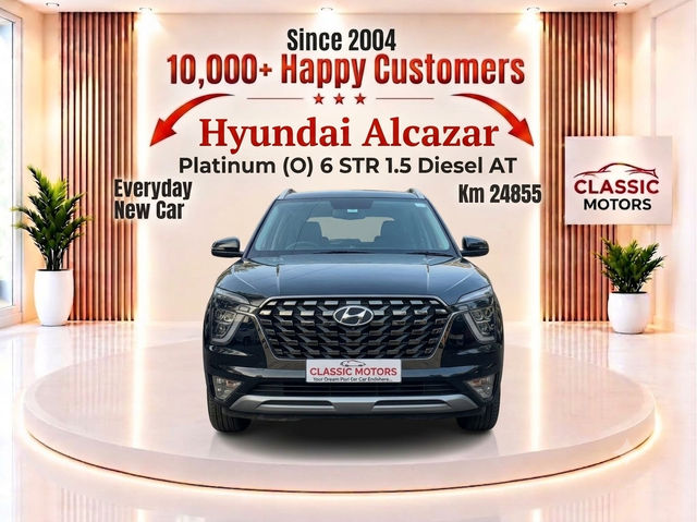 Hyundai Alcazar प्लैटिनम (O) डीजल AT Second-hand 2023 Hyundai Alcazar प्लैटिनम (O) डीजल AT for sale in Mumbai