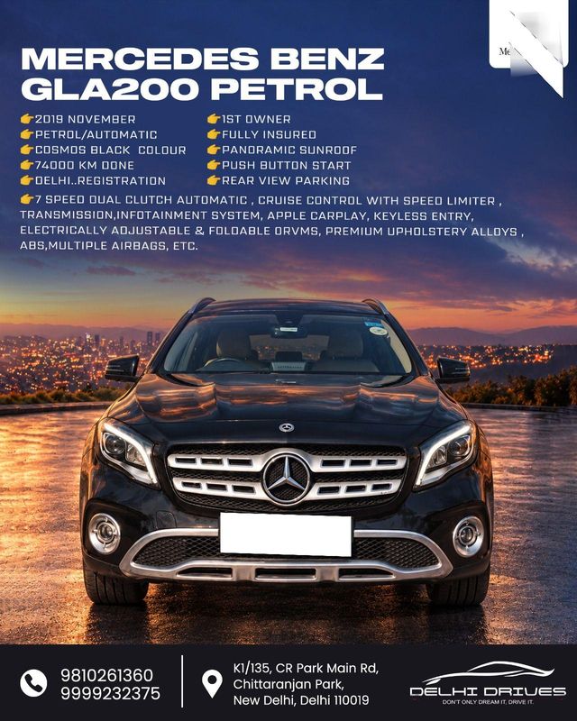 Mercedes-Benz GLA Class 200 Sport Second-hand 2019 Mercedes-Benz GLA Class 200 Sport for sale in New Delhi