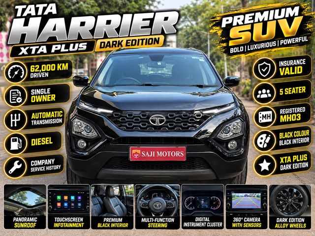 Tata Harrier XTA Plus Dark Edition AT BSVI Second-hand 2022 Tata Harrier XTA Plus Dark Edition AT BSVI for sale in Mumbai