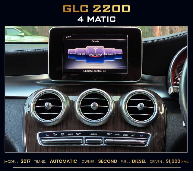 Mercedes-Benz GLC 220d 4MATIC Style Second-hand 2017 Mercedes-Benz GLC 220d 4MATIC Style for sale in New Delhi-9