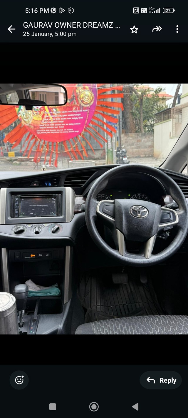 Second-hand 2016 Toyota Innova 2.5 G (Diesel) 7 Seater BS IV for sale in Bangalore-9