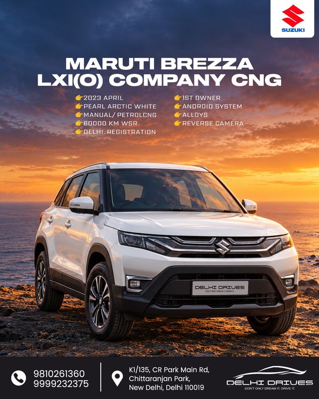 Maruti Suzuki Brezza Lxi CNG Second-hand 2023 Maruti Suzuki Brezza Lxi CNG for sale in New Delhi