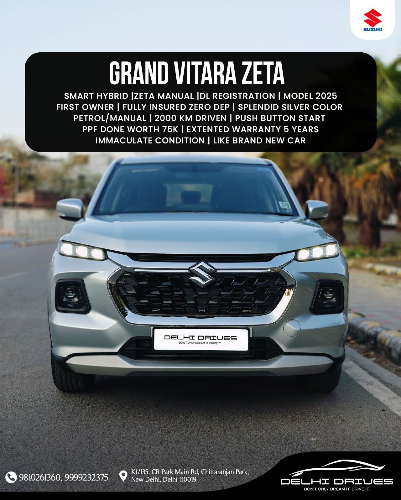 Used 2025 Maruti Grand Vitara 1490 cc Petrol Automatic Car in New Delhi ...