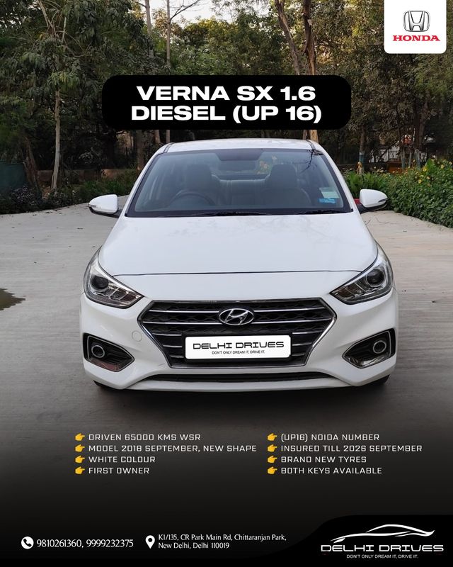 Hyundai Verna CRDi 1.6 SX Second-hand 2018 Hyundai Verna CRDi 1.6 SX for sale in New Delhi