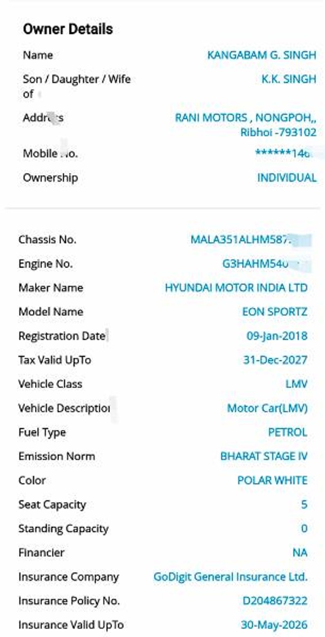 Second-hand 2018 Hyundai EON Sportz for sale in Kamrup